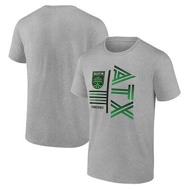 Men's Fanatics Steel Austin FC Crewneck T-Shirt