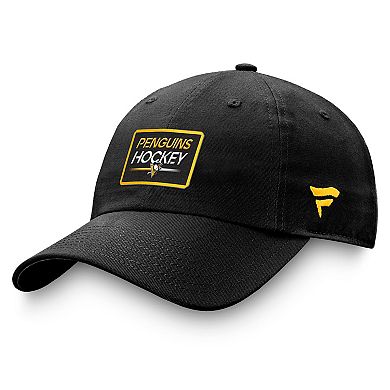 Men's Fanatics Branded Black Pittsburgh Penguins Authentic Pro Prime Adjustable Hat