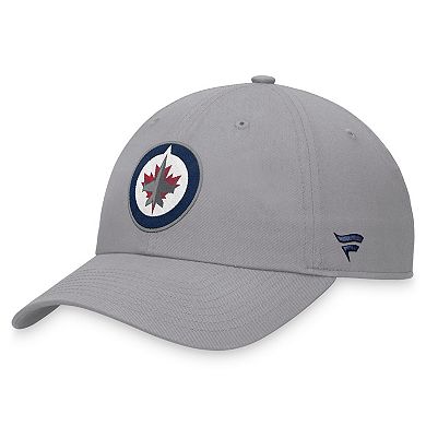 Men's Fanatics Branded Gray Winnipeg Jets Extra Time Adjustable Hat