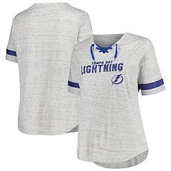 売れ筋商品|||ファナティクス カットソー トップス レディース Women's Blue Tampa Bay Lightning Prime Time Lace-Up Long Sleeve T-Shirt Blue, White Women's Fanatics Blue Tampa Bay Lightning Prime Time Lace-Up