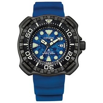 Citizen Men's Eco-Drive Promaster Sea Super Titanium Green Rubber Strap Dive Watch