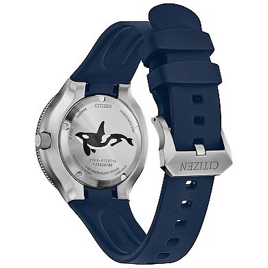 Citizen Men's Eco-Drive Promaster Dive Orca Stainless Steel Blue Rubber Strap Dive Watch