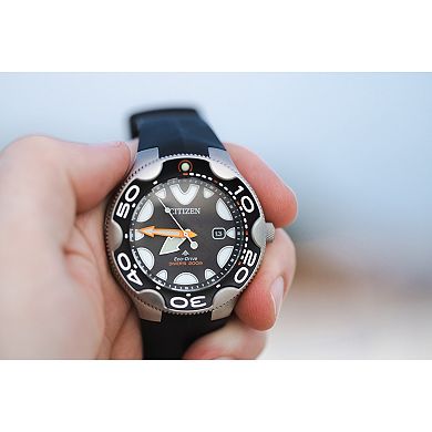 Citizen Men's Eco-Drive Promaster Dive Orca Stainless Steel Blue Rubber Strap Dive Watch