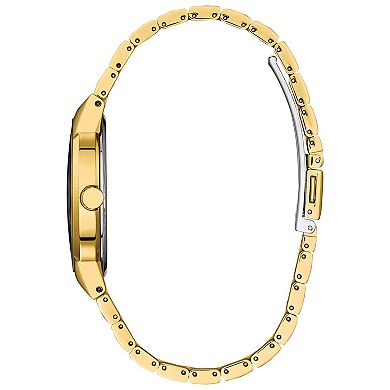 Citizen Men's Eco-Drive Modern Axiom Gold Tone Stainless Steel Black Dial Bracelet Watch