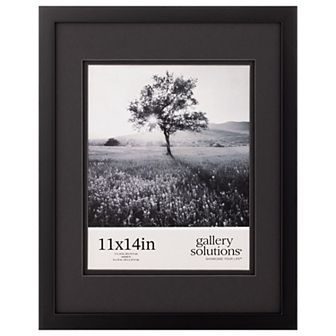 Gallery Solutions Double Matted 8" x 10" Wood Wall Frame