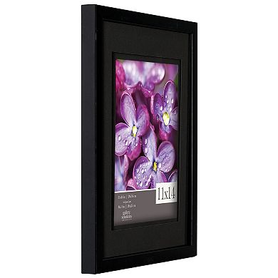 Gallery Solutions Double Matted 8" x 10" Wood Wall Frame