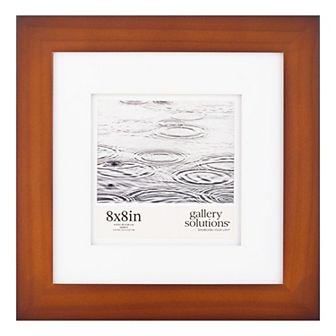 Gallery Solutions 5"x5" Flat Walnut Square Frame