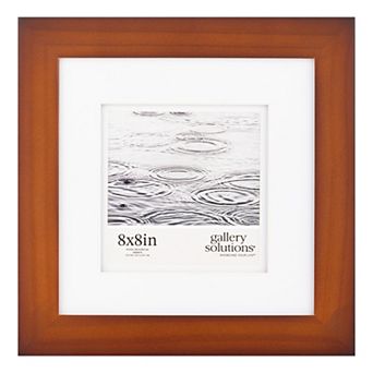 Gallery Solutions 5"x5" Flat Walnut Square Frame