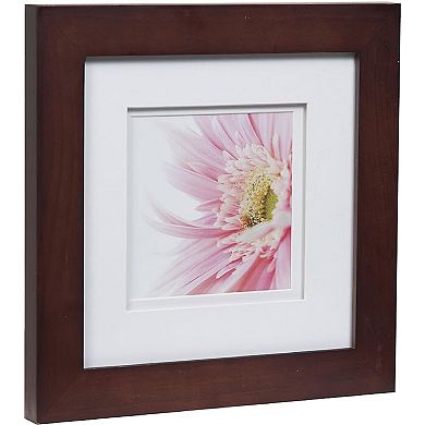 Gallery Solutions 5"x5" Flat Walnut Square Frame