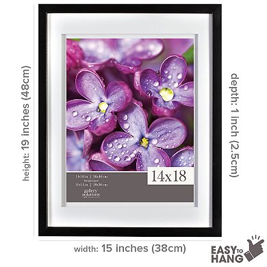 Gallery Solutions Double Airfloat Mat 11" x 14" Frame
