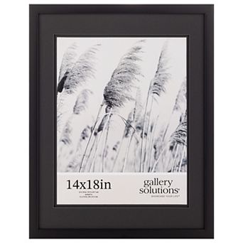 Gallery Solutions 11"x14" Double Mat Wood Wall Frame