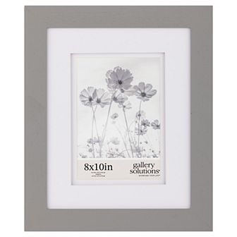 Gallery Solutions 5" x 7" Double White Mat Tabletop or Wall Frame