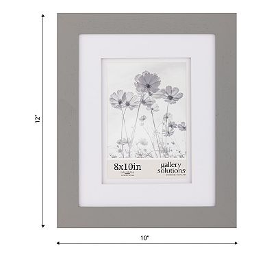 Gallery Solutions 5" x 7" Double White Mat Tabletop or Wall Frame