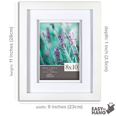 Gallery Solutions 5" x 7" Matted Wall or Tabletop Picture Frame
