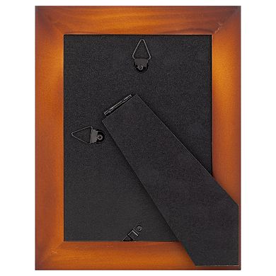 Gallery Solutions 4"x6" Matted Flat Walnut Tabletop or Wall Frame