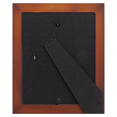 Gallery Solutions 5" x 7" Matted Flat Walnut Tabletop or Wall Frame