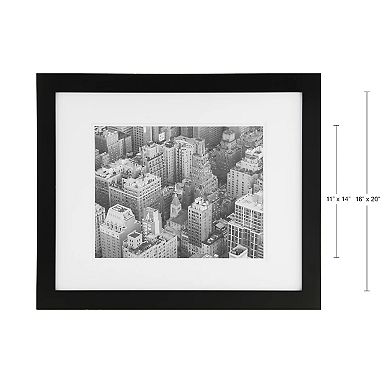 Gallery Solutions 11" x 14" Contrast Double Matted Poster Frame