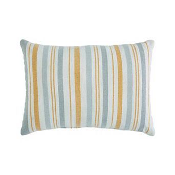 Indigo Ink Woven Boho Stripe Decorative Pillow