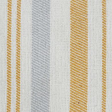 Indigo Ink Woven Boho Stripe Decorative Pillow