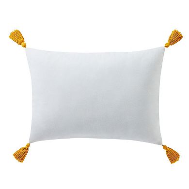 Indigo Ink Multicolor Tufted Boho Stripe Decorative Throw Pillow