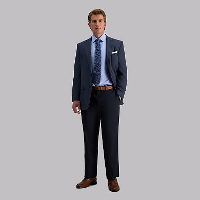Men's Haggar® eCLo Stria Classic-Fit Flat-Front Dress Pants