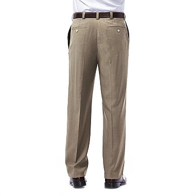 Men's Haggar® eCLo Stria Classic-Fit Flat-Front Dress Pants