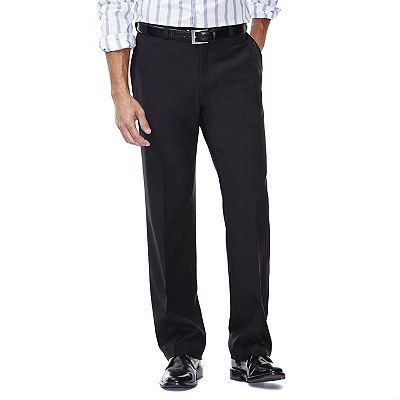 J.M. Haggar Men's Jm Haggar Sharkskin Expandable Waist Pleat