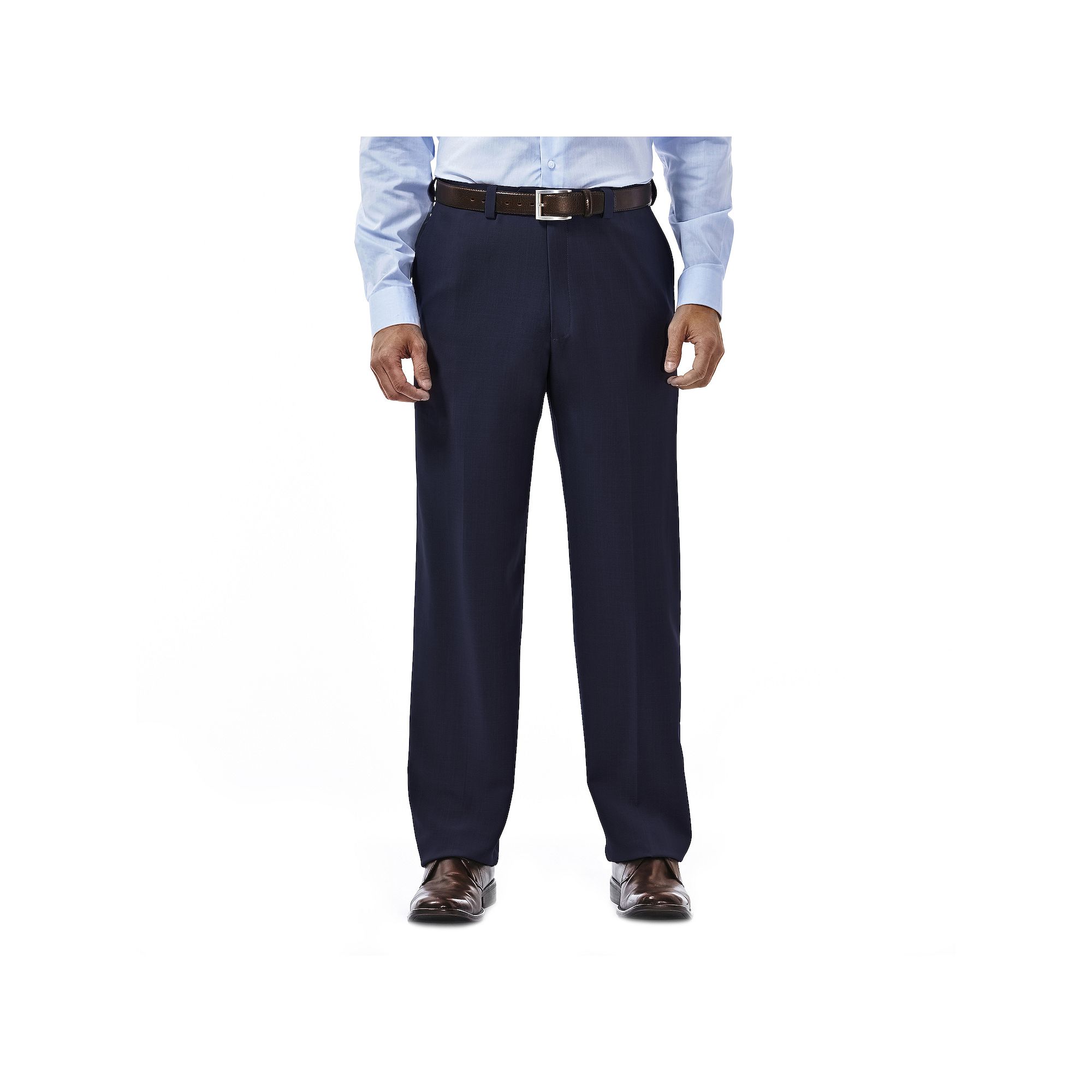 Mens Haggar® eCLo Stria Classic-Fit Flat-Front Dress Pants, Size: 34X29, 