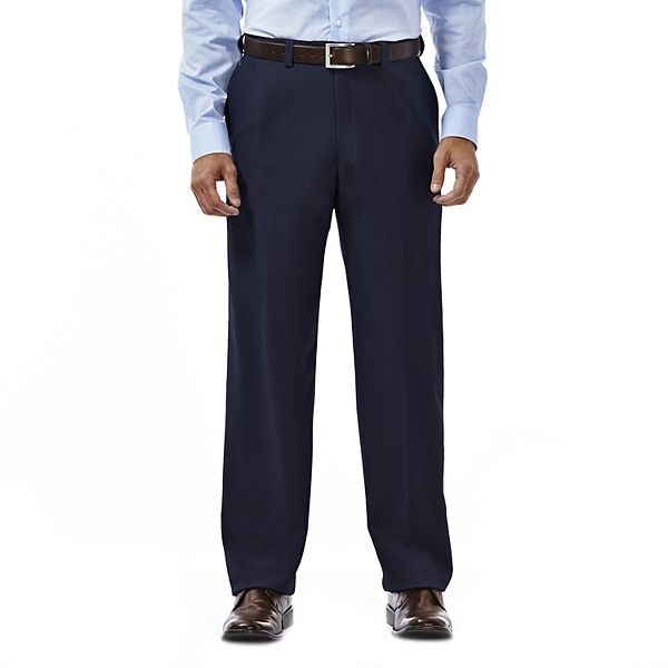 Men's Haggar® eCLo Stria Classic-Fit Flat-Front Dress Pants