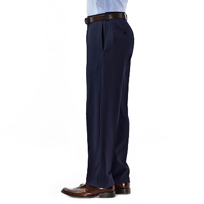 Men s Haggar eCLo Stria Classic Fit Flat Front Dress Pants