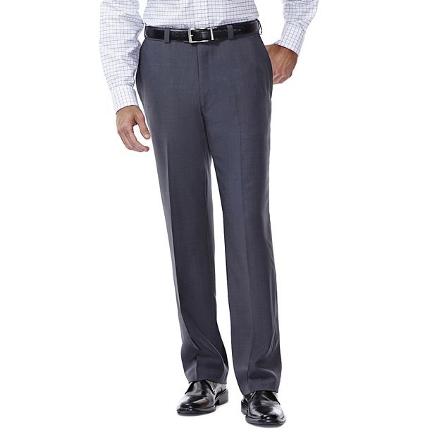 Haggar Men's E-CLO Stria Pleat Front Dress Pant Classic Fit HD00219 