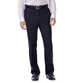 Men's Haggar® eCLo Stria Classic-Fit Flat-Front Dress Pants