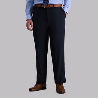Men's Haggar® eCLo Stria Classic-Fit Flat-Front Dress Pants