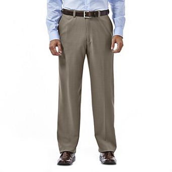 Men's Haggar® eCLo Stria Classic-Fit Flat-Front Dress Pants
