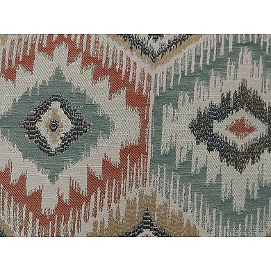 Contemporary Style Diamond Patterned Set Of 2 Throw Pillows, Multicolor