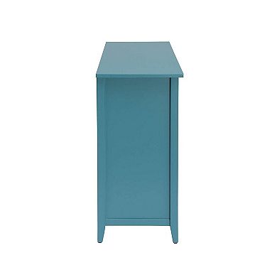 Flavius Console Table With 6 Drawers, Blue
