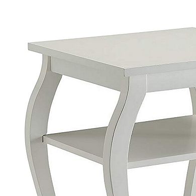 Becci End Table, White