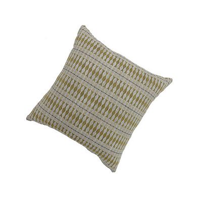 Contemporary Style Simple Traditionally Designed Set Of 2 Throw Pillows, Yellow