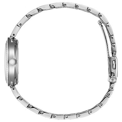 Citizen Women's Eco-Drive Silhouette Stainless Steel Crystal Accent Bracelet Watch