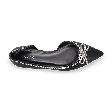Apt. 9® Emmalyn Women's Pointed Toe Bow Flats