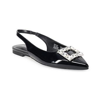 Apt. 9® Traycee Women's Slingback Rhinestone Buckle Flats