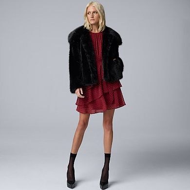 Women's Simply Vera Vera Wang Short Holiday Dress