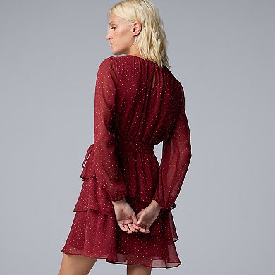 Women's Simply Vera Vera Wang Short Holiday Dress