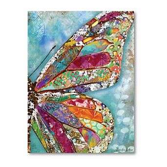 COURTSIDE MARKET "Woodland Summer" Butterfly Canvas Wall Art