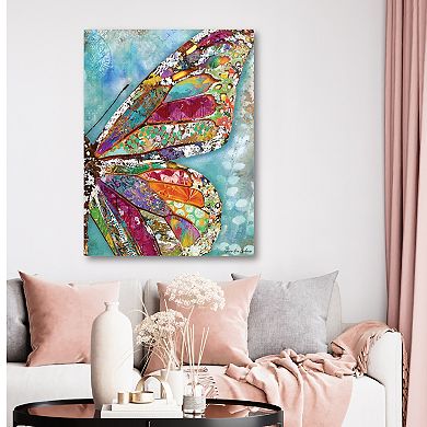 COURTSIDE MARKET "Woodland Summer" Butterfly Canvas Wall Art