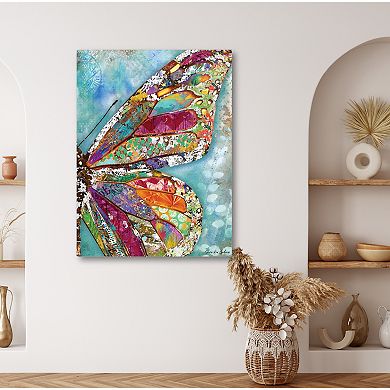 COURTSIDE MARKET "Woodland Summer" Butterfly Canvas Wall Art