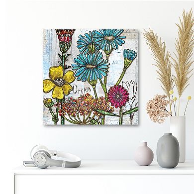 COURTSIDE MARKET "Dreamy Blooms" Floral Canvas Wall Art
