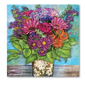 COURTSIDE MARKET "Spread Kindness" Floral Canvas Wall Art