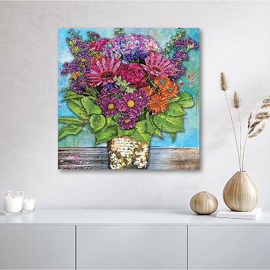 COURTSIDE MARKET "Spread Kindness" Floral Canvas Wall Art