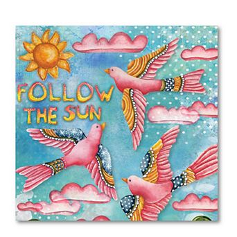 COURTSIDE MARKET "Follow The Sun" Canvas Wall Art